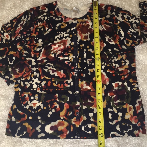 ✂️ CHRISTOPHER & BANKS 3/4 sleeve knit top / sweater / cardigan M - Picture 8 of 8